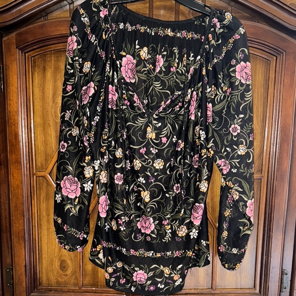 Vintage Floral Long Sleeve Blouse - Picture 1 of 6